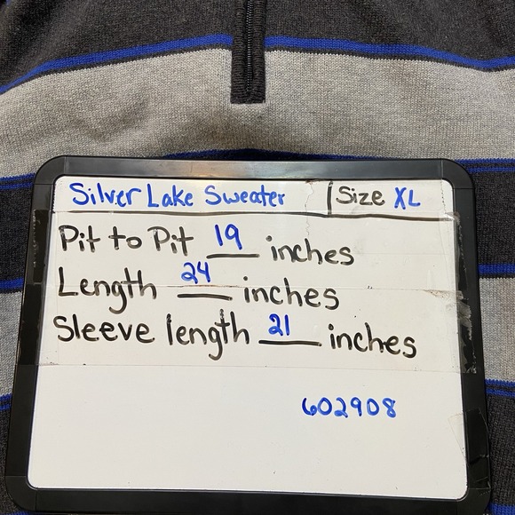 Silverlake Striped Sweater Boy's Boys 1/4 Zip Pullover XL 18-20 - Picture 9 of 9